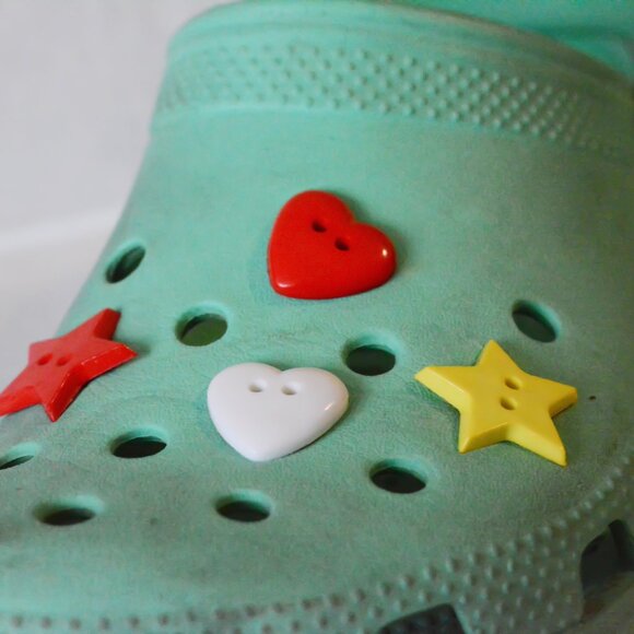 Heart and Star Croc Charms Set - Picture 6 of 6